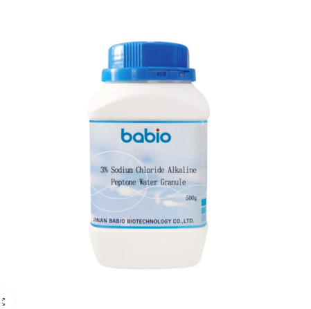 3% ဆိုဒီယမ်ကလိုရိုက် အယ်ကာလိုင်း Peptone Water Granule